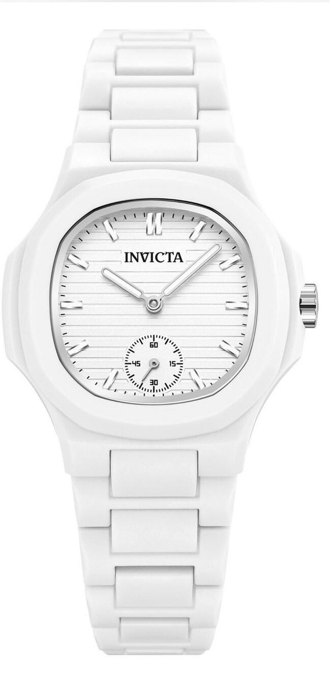 Invicta Celestial Lady 34.8mm White Tone Case White Metal Dial White Band